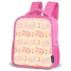 Rood - Roze - Katten - Bloemen Kinderrugzak - Roze middel 863 -schuin
