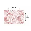 Dieren - Abstract - Rood Placemat vinyl groot 368 -specs