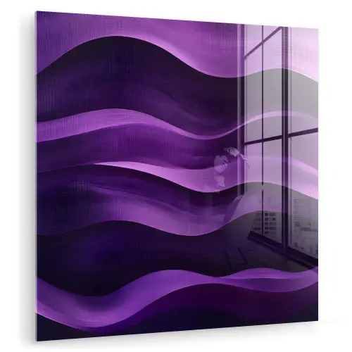 Golven - Abstract - Paars plexiglas 5mm klein -zzzproduct_nieuw