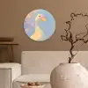 Eend - Zonnebril - Water Wandcirkel kunststof plaat 5mm dik klein -sfeer1