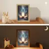 Ruimtevaart - Raket - Space - Sterren Light Box met kabel klein -sfeer3_kind