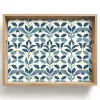 Flora - Modern - Blauw Dienblad Rechthoek middel 911 -z3d_shopping