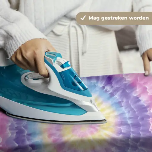 Spiraal - Tie dye - Pasteltinten Wandkleed katoen klein -sfeer9