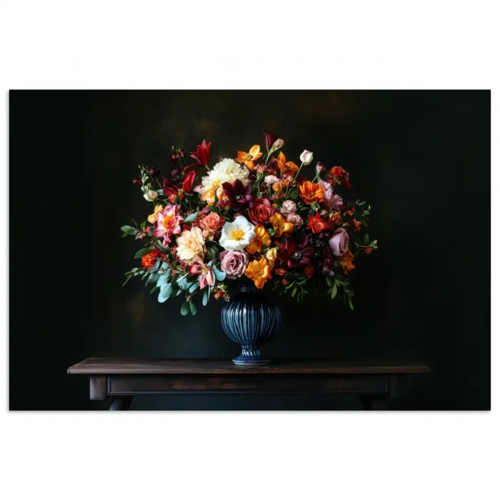Groot - Bloemen - Vaas - Boeket poster papier klein -3d