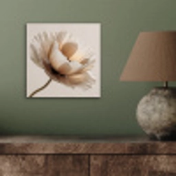 Bloem - Beige - Crème aluminium wit klein -sfeer2