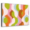 Abstract - Vormen - Roze Textielframe - compleet frame klein -3d