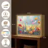 Bloemen - Natuur - Botanisch - Kunst Light Box met batterij (Wandlamp) middel -USP_websiteoverzichtNL