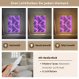 Paars - Bliksem - Wolken Light Box met kabel (Tafellamp) klein 925 -USP_lichtkleurDE