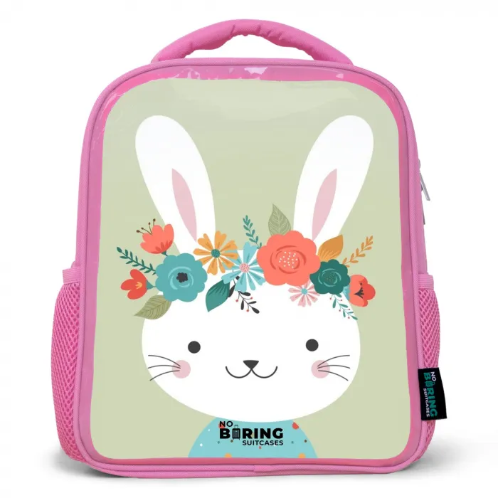 Hippie haas Kinderrugzak - Roze middel -3d