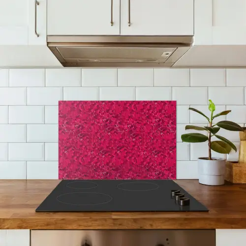 Vloeiend - Verf - Texturen - Rood keuken achterwand spatscherm klein 900 -sfeer2
