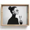 Vrouw - Champagne - Modern Dienblad Rechthoek middel -z3d_shopping