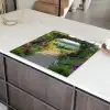 Doorkijk - Landschap - Natuur - Tuinboog - Bloemen Inductie beschermer vinyl 3mm middel -sfeer8