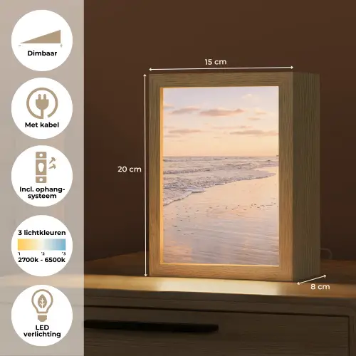 Strand - Branding - Wolken Light Box met kabel (Tafellamp) klein -USP_NL