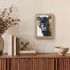 Panter - Zwart - Abstract - Verfstreken Light Box met kabel (Tafellamp) klein -sfeer2