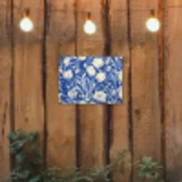 Bloemen - Delfts Blauw - Patroon - Tulp tuinposter los doek klein -sfeer1