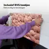Schelpen - Patroon - Roze Inductie beschemer met haakjes klein -ky-ophangen-nl