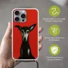Windhond - Minimalistisch - Rood Hoesje iPhone 16 Pro Max met koord klein -sfeer2_NL