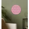 Patroon - Roze - Hartjes Wandcirkel plexiglas klein 852 -sfeer3