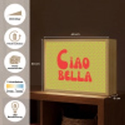 Ciao bella - Rood - Groen - Stippen Light Box met batterij (Wandlamp) middel -USP_websiteoverzichtDE