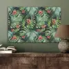 Tropical - Bloemen - Bladeren - Jungle PET vilt middel -sfeer2