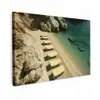 Strandbedden - Zee - Stenen - Baai canvas 2cm klein -z3d