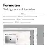 Wolkenstructuur - Roze - Marmer Muismat XXL klein 681 -sfeer5