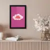Girl power - Wolk - Roze fotolijst zwart zonder passe partout klein -sfeer5