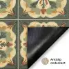 Ornament - Patroon - Groen Deurmat klein 898 -antislip_NL