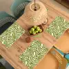 Lijnpatroon - Groen - Organisch Placemat vinyl groot 368 -zzsfeer5_Kitchenyeah-website
