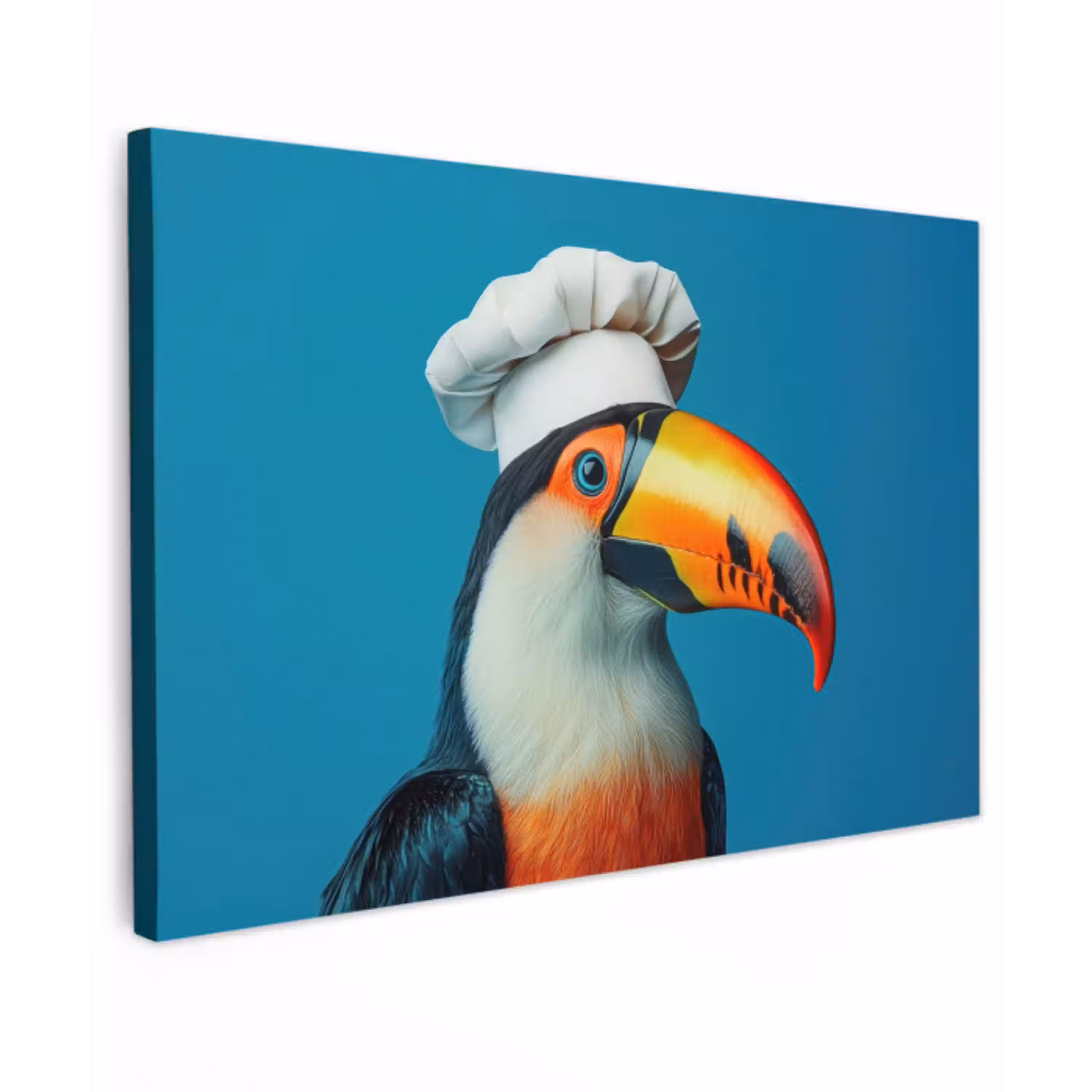 Toekan - Papegaai - Vogel - Koksmuts canvas 2cm klein -z3d