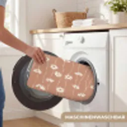 Madeliefjes - Subtiel - Terracotta Badmat klein 997 -USP_WasbaarDE