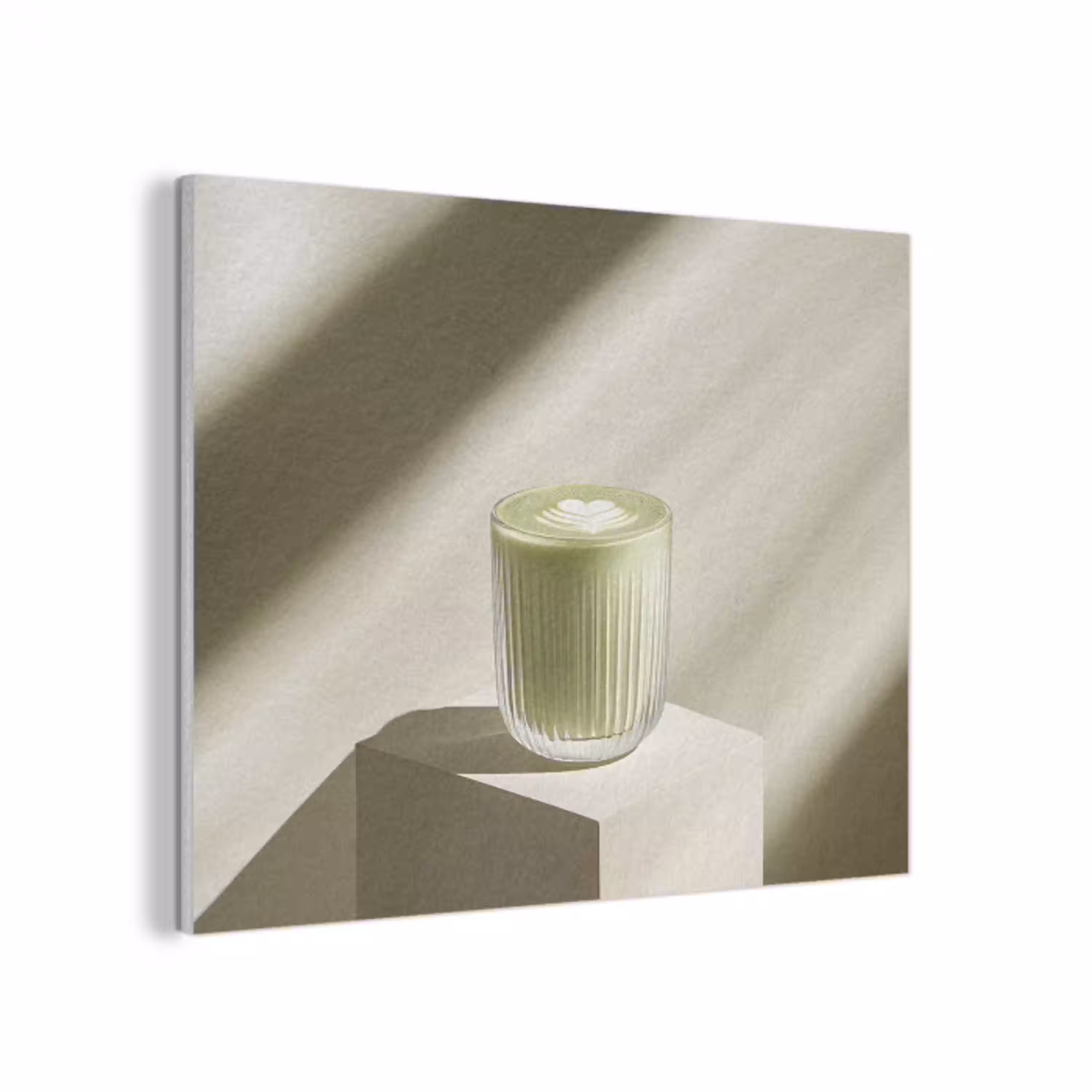 Matcha - Glas - Groen - Minimalistisch PET vilt klein -3d