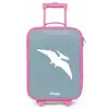 Blauw met Pteranodon dino Kinderkoffer - Roze klein -zz3dotto