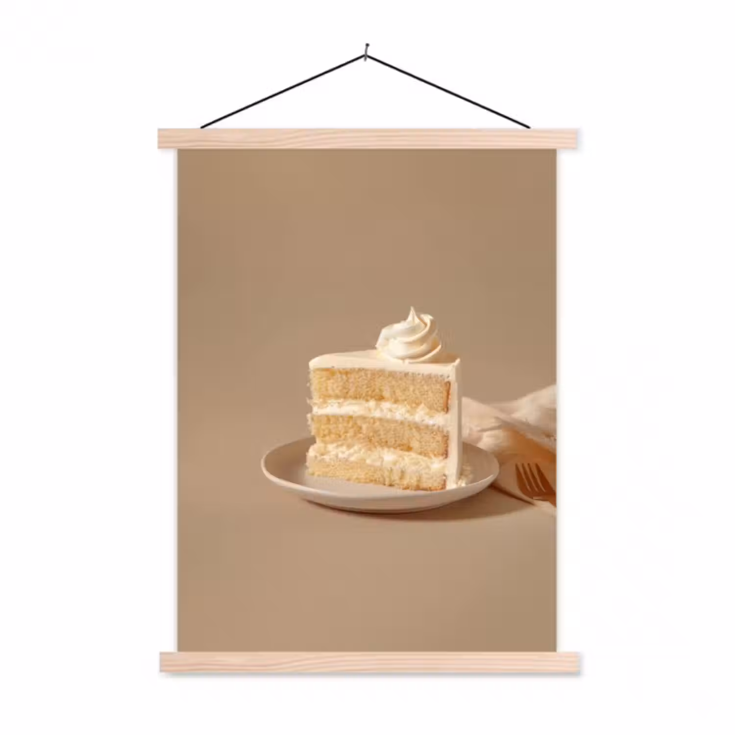 Affiche scolaire - Gâteau à la vanille - Gâteau - Crémeux