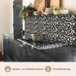 Modern - Abstract - Zwart keuken achterwand 2 middel 871 -usp_DE