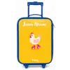 Kip - Rolschaatsen - Geel Kinderkoffer - Blauw klein -zz3dotto