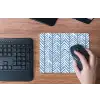 Patroon - Streep - Blauw muismat rubber klein 262 -toetsenbord