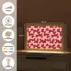 Modern - Abstract - Rood Light Box met kabel (Tafellamp) klein 924 -USP_websiteoverzichtNL