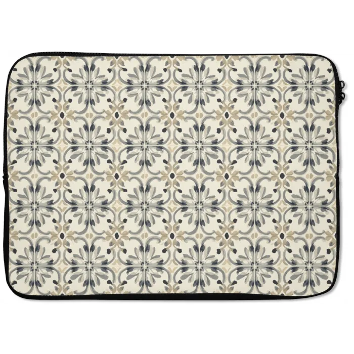 Floraal - Patroon - Kleurrijk laptophoes neopreen klein 279 -zkaufland3dotto