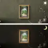 Doorkijk - Landschap - Bloemen - Pad - Uitzicht Light Box met kabel (Wandlamp) klein -sfeer3