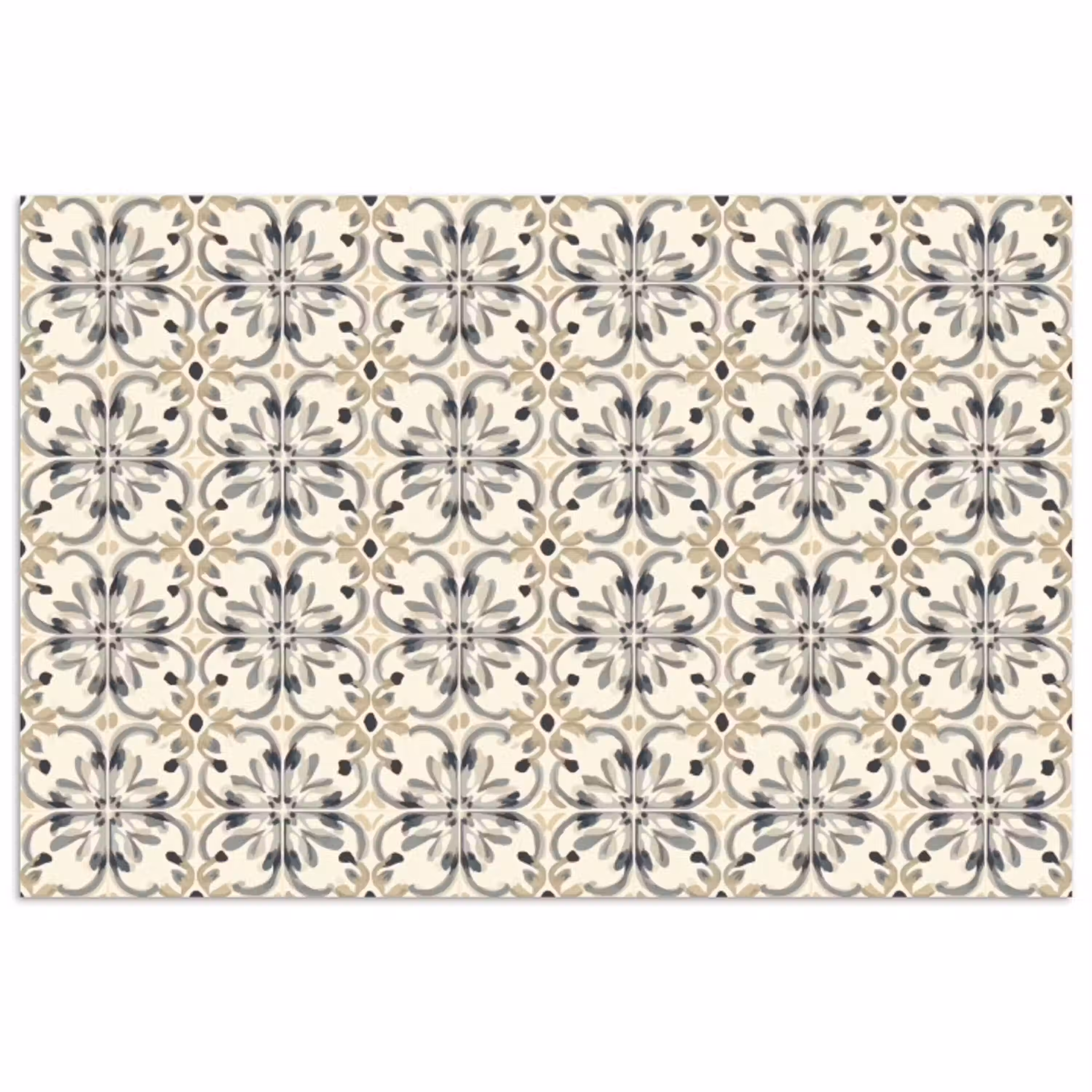 Floraal - Patroon - Kleurrijk poster papier klein 62 -3d