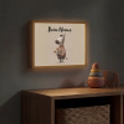 Zebra - Zonnebloemen - Warm Light Box met batterij (Wandlamp kind) middel -sfeer5_kind
