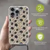 Motief - Bloemen - Zwart - Beige Hoesje iPhone 16 Pro Max met koord klein 804 -sfeer2_NL