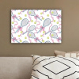 Tennis - Strikken - Kleurrijk canvas 2cm klein 34 -sfeer3