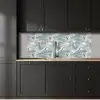 Wolken - Kraanvogels - Blauw keuken achterwand 2 middel 871 -sfeer1