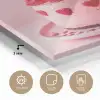 Taart - Hart - Roze plexiglas 5mm klein -sfeer2