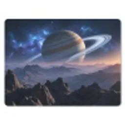Fantasy - Kosmos - Landschap muismat rubber klein -3d