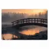 Brug - Mist - Bomen - Water Placemat vinyl groot -zzsfeer1_Kitchenyeah-website