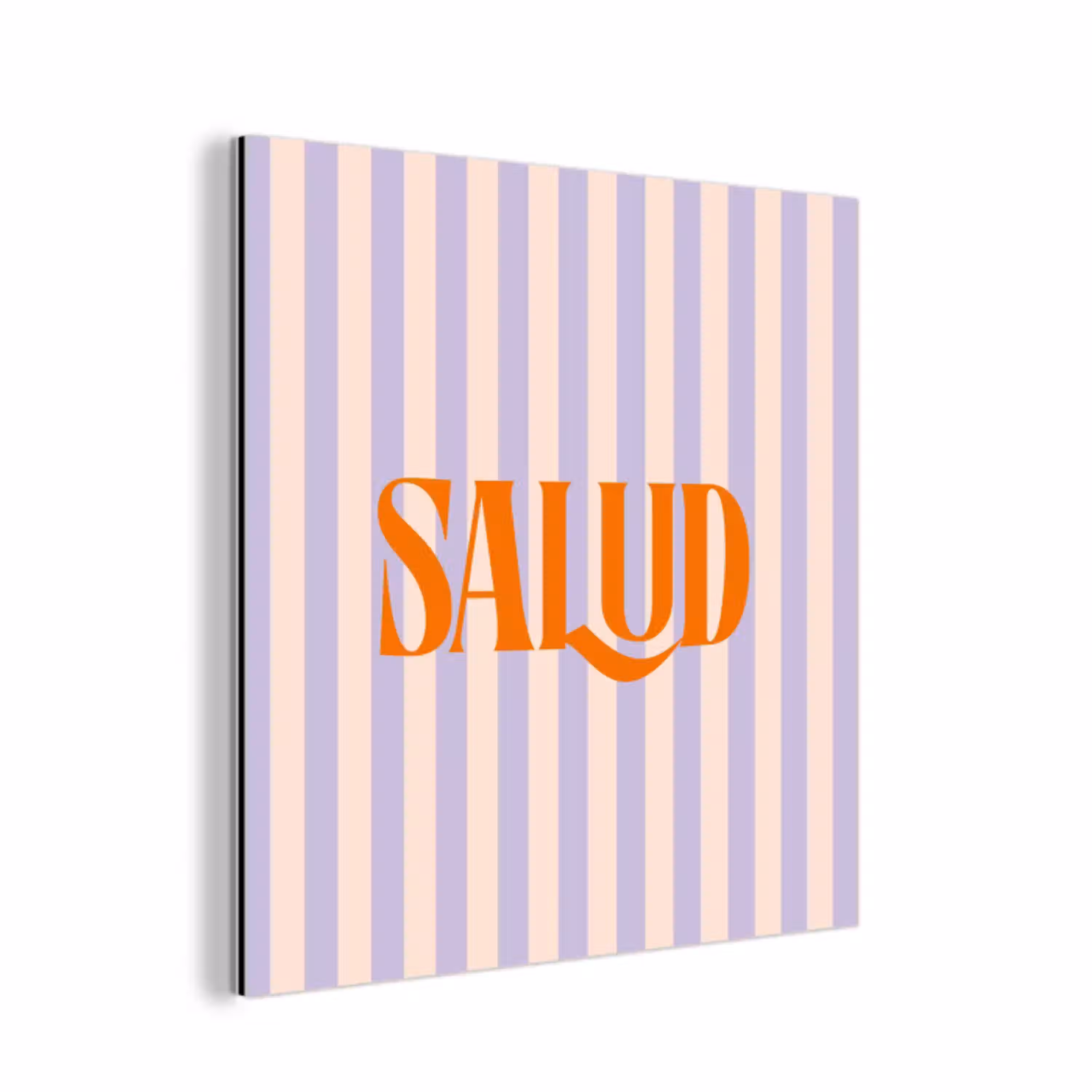 Lila - Oranje - Strepen - Salud aluminium wit klein -3d