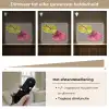 Planten - Anthurium - Groen - Roze Light Box met batterij (Wandlamp) middel -USP_dimbaarNL